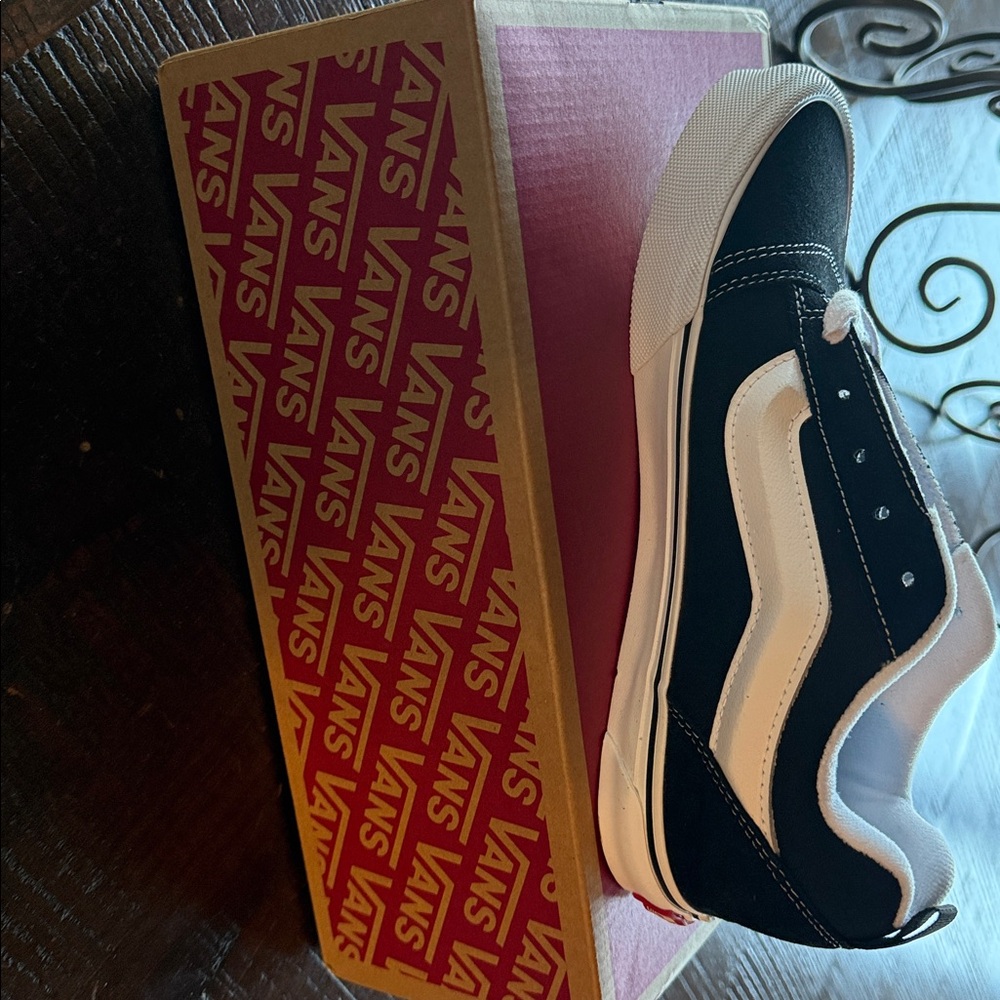 Vans Knu Skool Black and White Sneakers